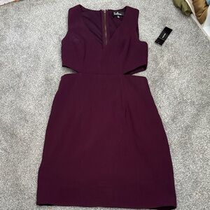 Lulu's Deep Purple Backless Dress